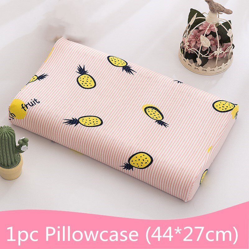 Rechthoek Gedrukt Pasgeborenen Kussensloop Cartoon Kinderen Kussensloop Voor Jongens Meisjes Anti-Vuile Baby Kussensloop Kinderen Kussensloop: B 1PC Pillowcase