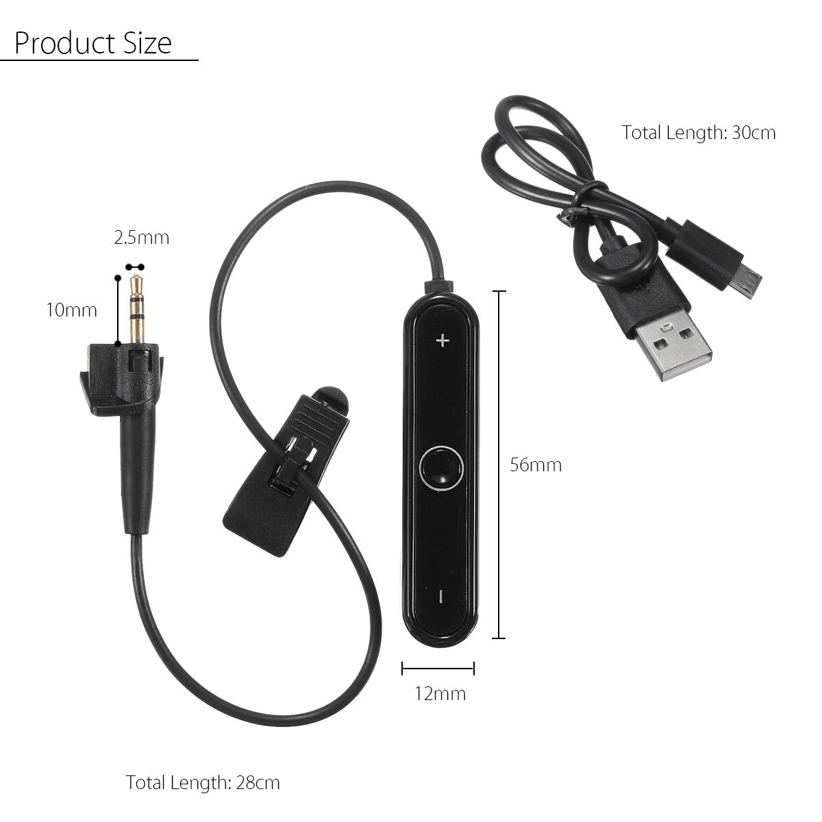 Senza Fili di bluetooth Adattatore Ricevitore Via Cavo del Ricevitore Senza  Fili Per Bose AE2 AE2i AE2w Cuffia Bluetooth Receiver Adapter – Grandado