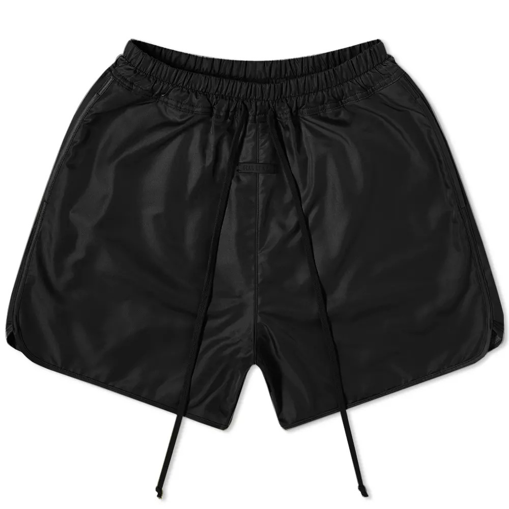 Shorts de Fitness tissés d&#39;été pour hommes et femmes, pantalons de sport amples, respirants à cinq points, à séchage rapide, décontractés, pour hommes et femmes: Black / XL