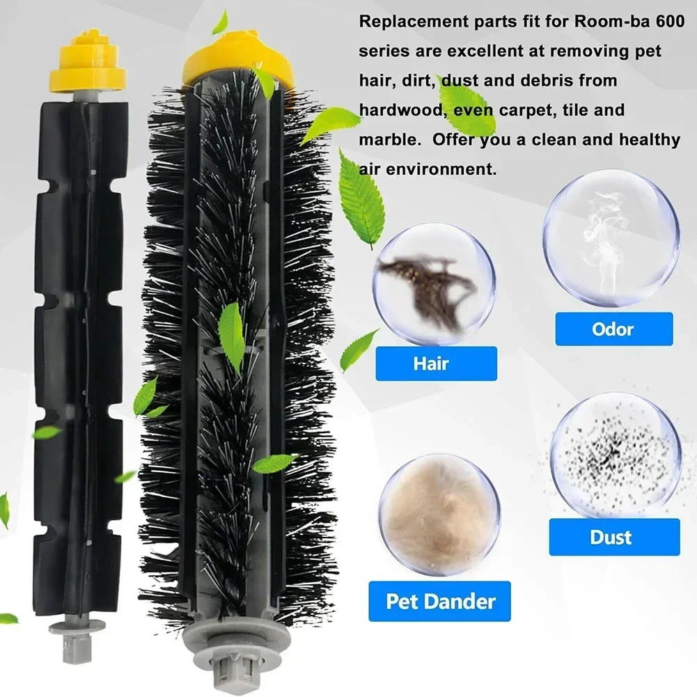 Borstelfilter vervangende reserveonderdelenset voor Roomba 600-serie stofzuigers veegmachine accessoires huishoudelijke schoonmaakmiddelen