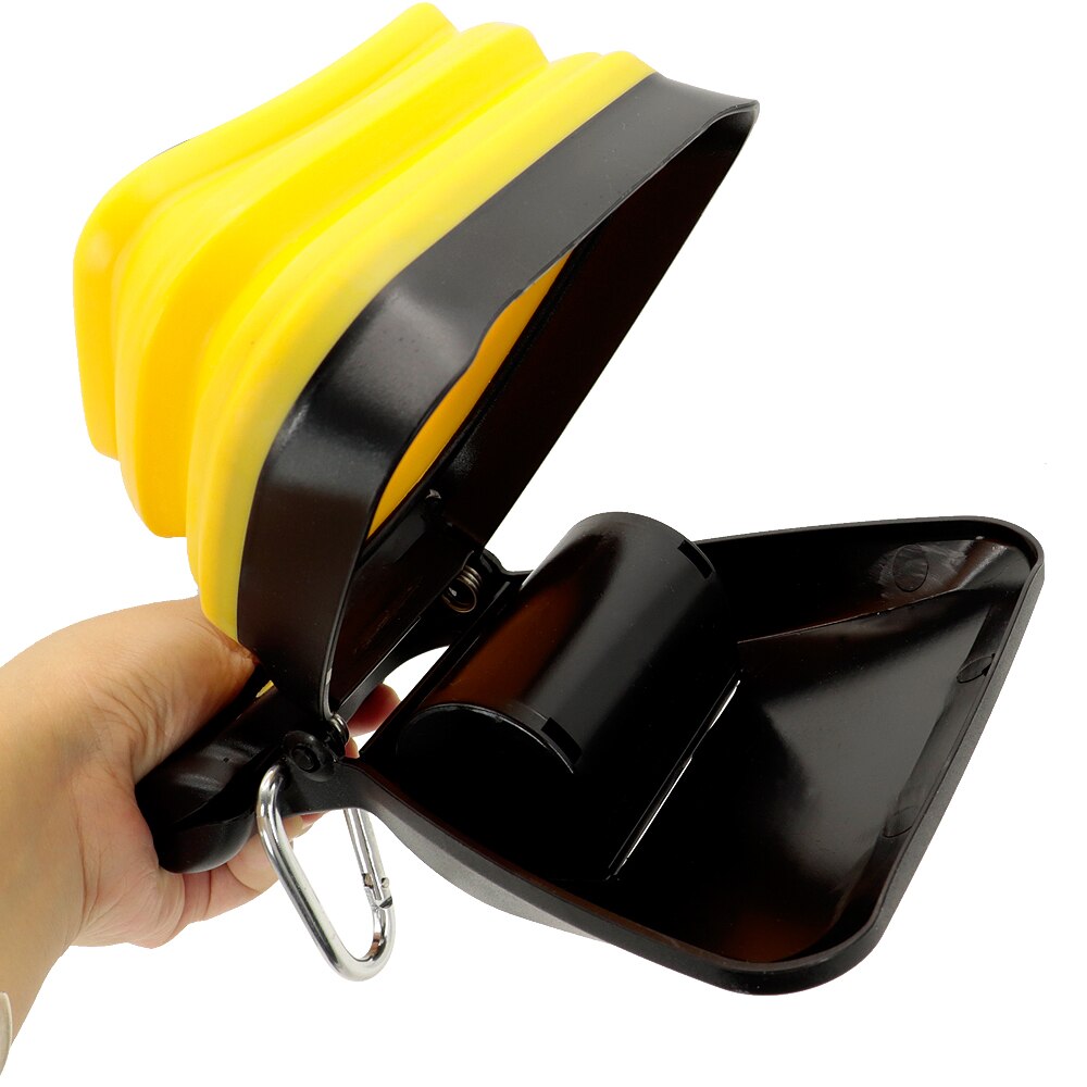 Portable Dog Pooper Scooper Pet Outdoor Travel Scoop Dog Waste Pick Up Tool Poop Bags Pet Waste Garbage Bags Pet Accessories