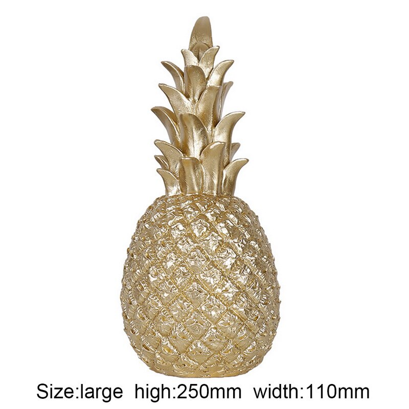 Nordique INS doré ananas décoration salon meuble TV bureau décoration maison accessoires chambre meubles: Large golden