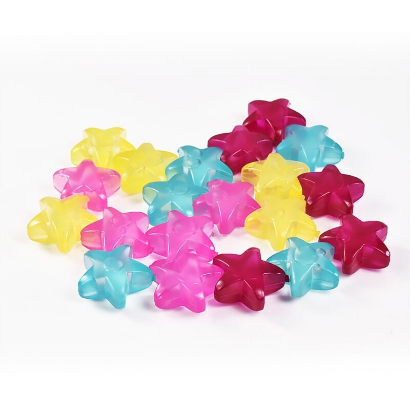 20PCS Star And Square Shaped Ice Cubes Plastic Reusable Multicolour Ice Cube Physical Cooling Tools Party Tool