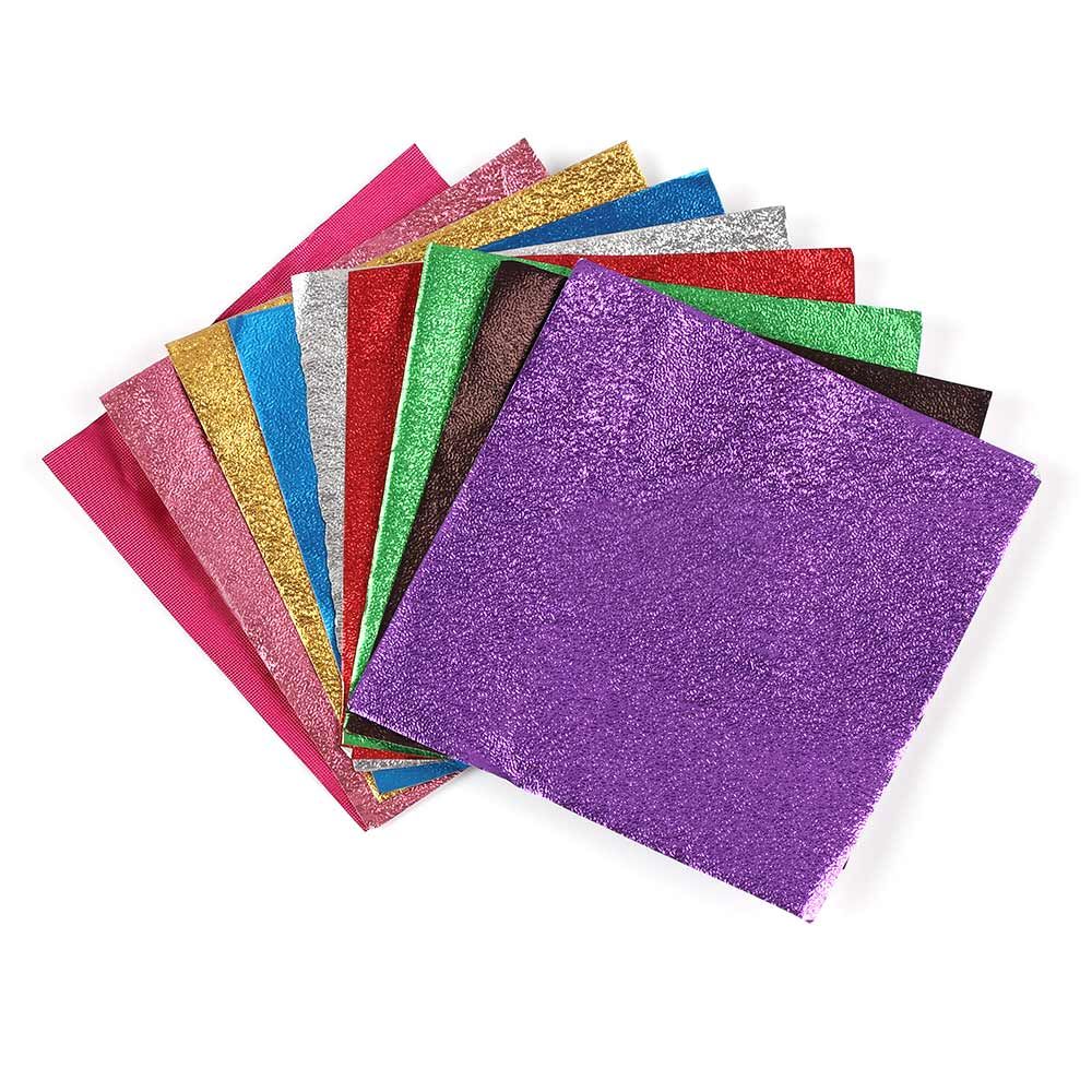 100 Stuks Diy Metalen Embossing Kleur Tin Voedsel Bakdecoratie Inpakpapier Snoep Chocolade Aluminiumfolie Pakket Papier