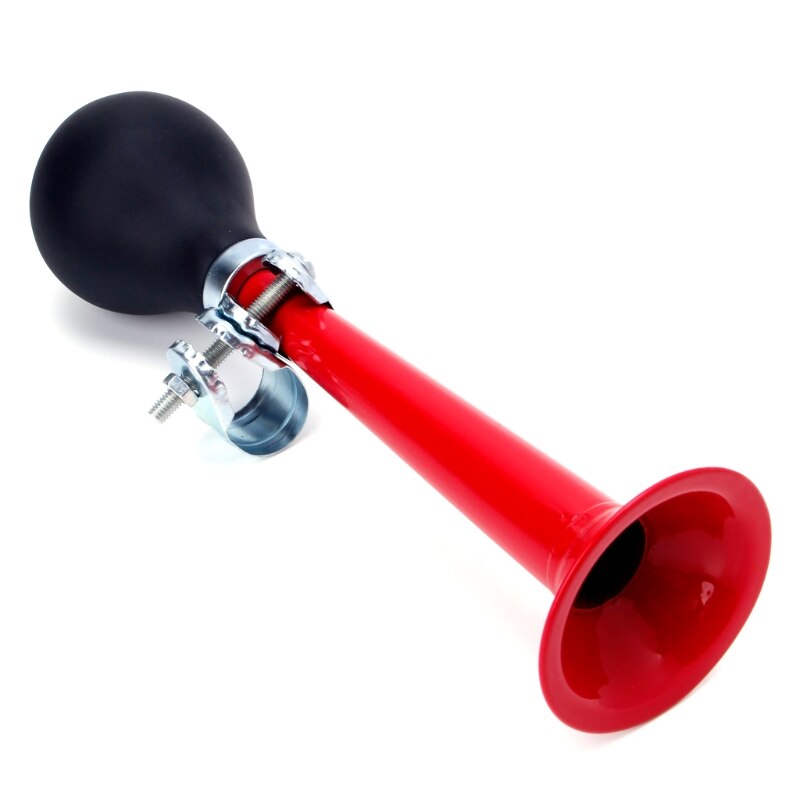 QILEJVS vélo rétro Air cornes Hooter cloche trompette caoutchouc presser ampoule vélo accessoires: Rouge