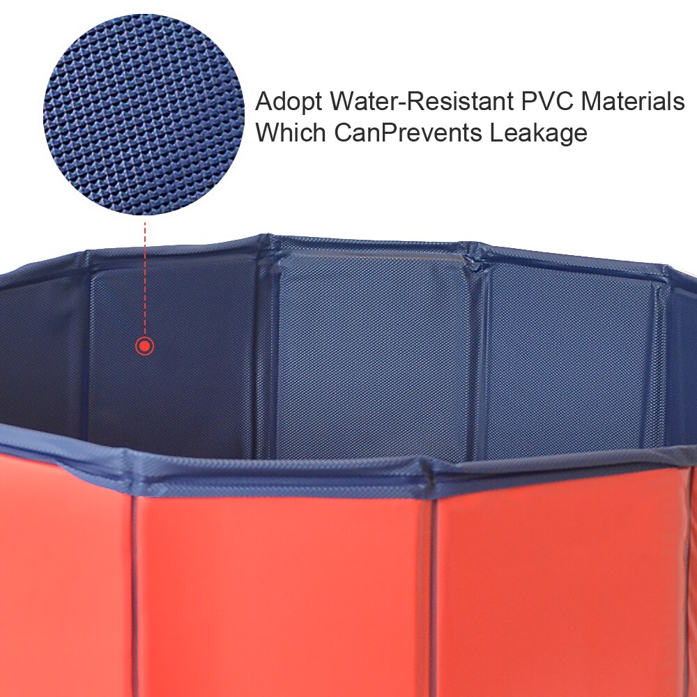 Dog pool Foldable Dog Swimming Pool Portable Anti-slip Paddling Pools for Dogs Cats Bathing Tub Wash Pet Outdoor Playing Pool