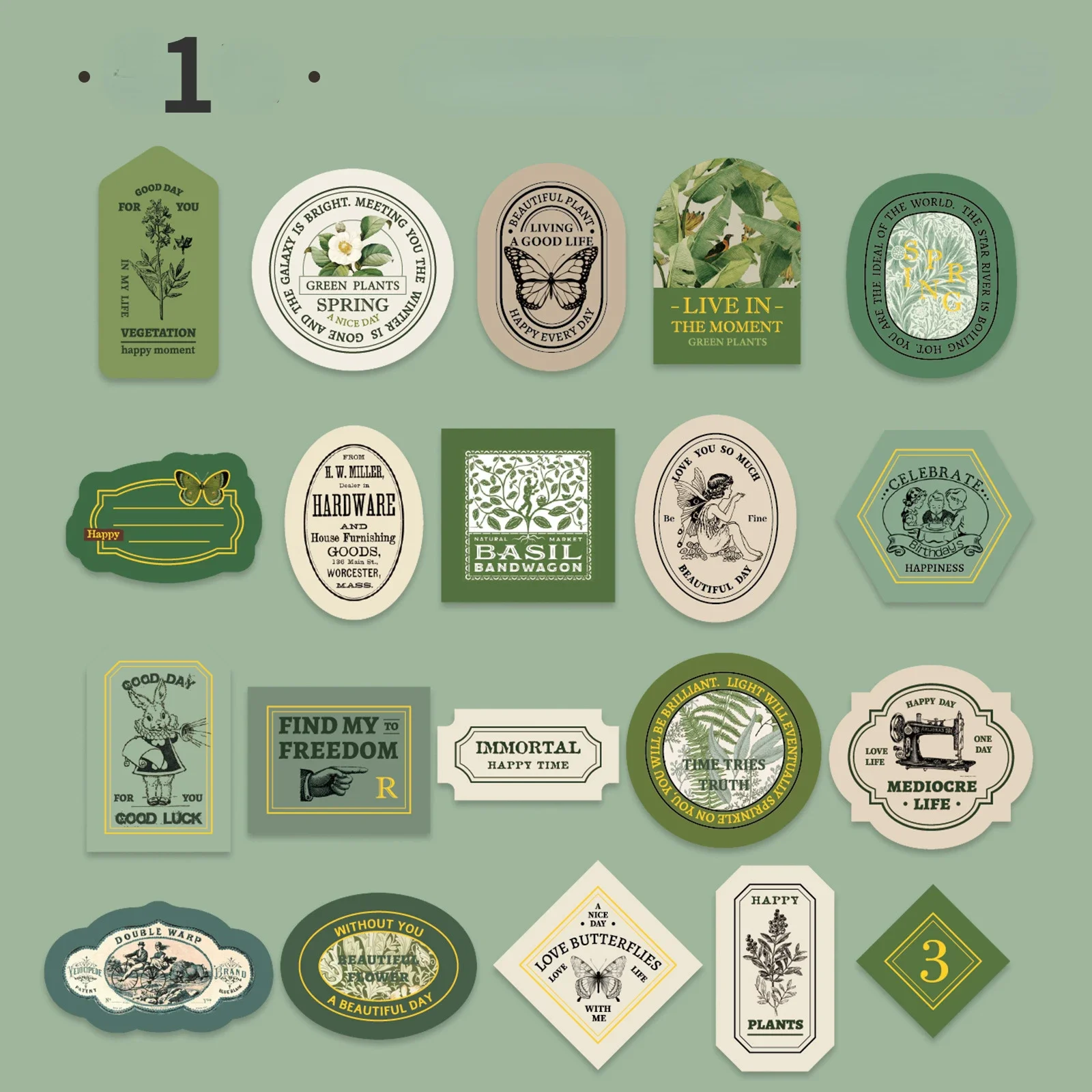 Mr. Paper 40 unids/caja etiquetas adhesivas Vintage notas decorativas pegatinas escritas a mano DIY materiales de Collage hechos a mano papelería: Blanco