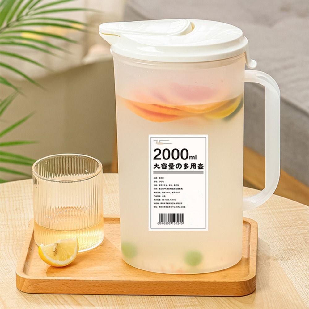 1.6l/2l kaldtvannskanner gjennomsiktig stor kapasitet fruktte drikkevannskjele med håndtak høytemperatur juicebøtte