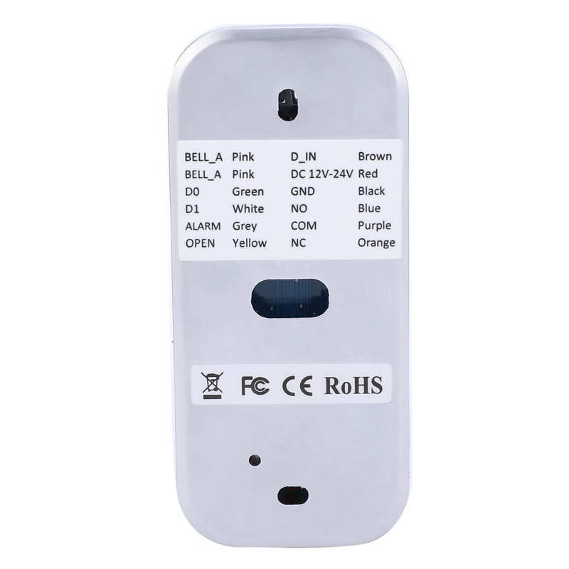 Keypad Door Entry 125KHz Access Control Password Swiping Card Wiegand26 Metal Backlight Keypad Security Entry