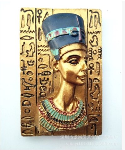 Egyptisk myte dronning anubis køleskab magnet magnet souvenir 3d harpiks magneter til køleskabe til boligindretning tilbehør ideer: 10