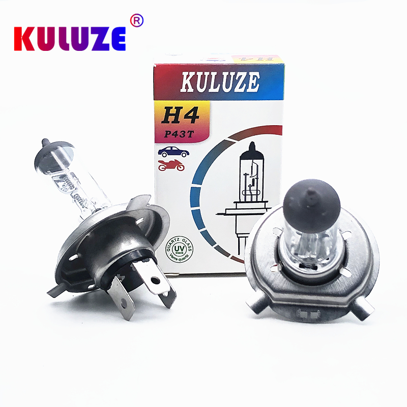 Bombilla halógena H4 para faro delantero de coche, lámpara de P43T, 12V, 60/55W, luz de cuarzo alta y baja, 24V, 70W, 3200K, 2 uds.