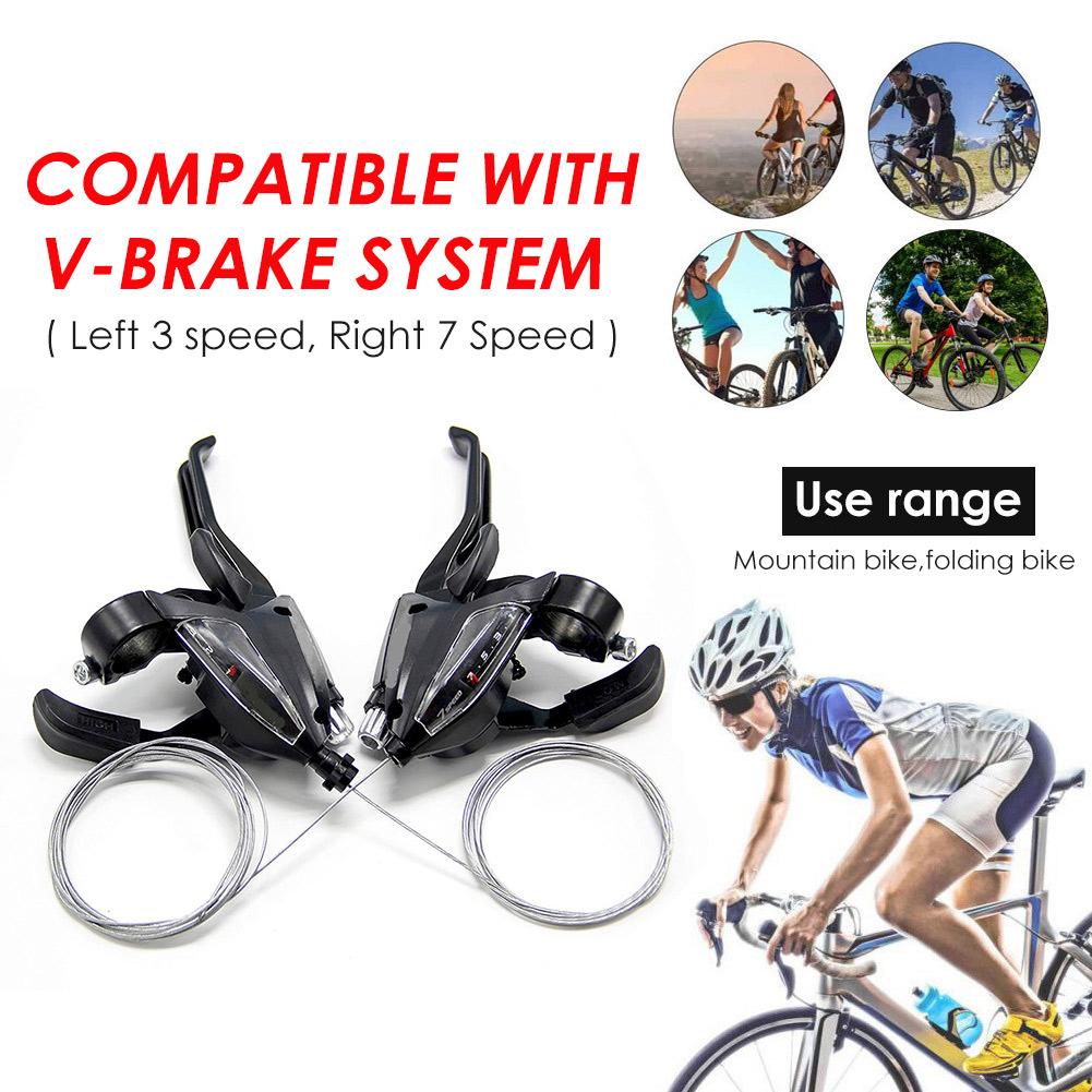 Bike Shifter ST-EF500 3X7 Speed Remhendel Combo Set Flexibele Gear Zichtbaar Gear Display Fiets Shifter Voor 22.2mm Stuur