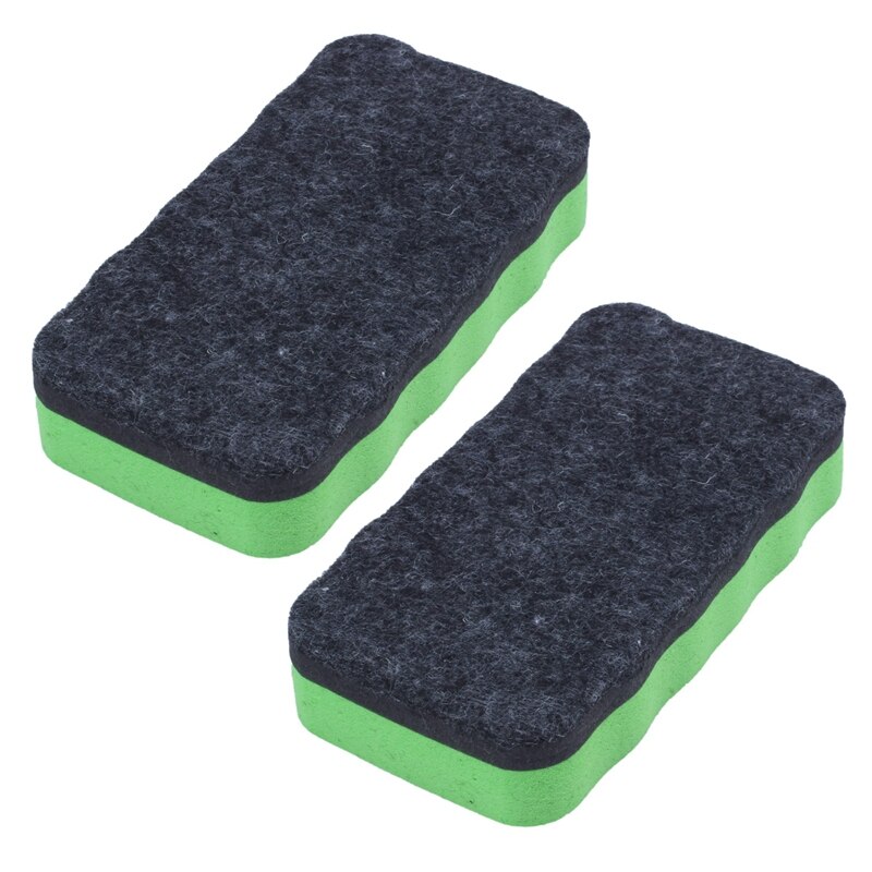 2X Magnetic White Board Dry Wipe Drywipe Cleaner Eraser: Default Title