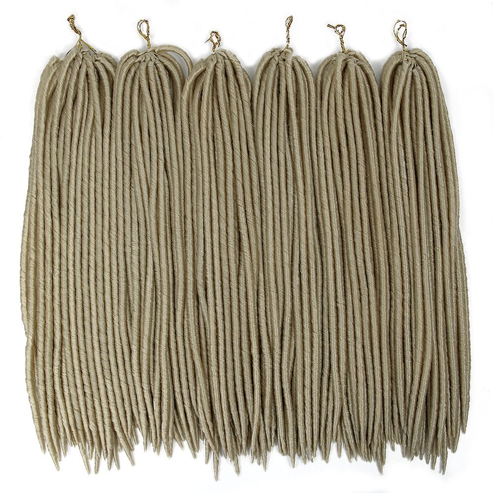Freewoman Zachte Dreadlocks Gehaakte Vlechten Godin Faux Locs Haak Hair Synthetische Faux Locs Vlechten Hair Extensions Voor Meisjes: 613