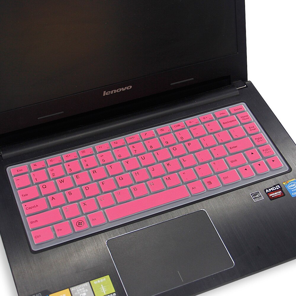 Laptop Keyboard Cover for Lenovo Yoga 13" - Ultra-thin Silicone Protector Skin: Pink