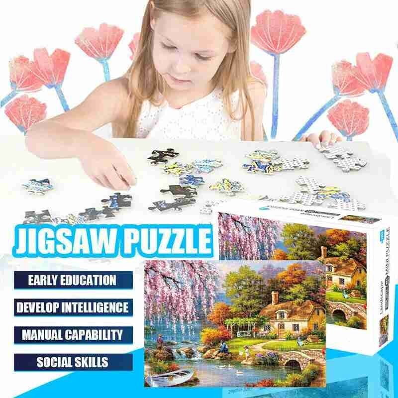 Jigsaw 1000 Stuks Puzzels Idylic Landschap Zelfassemblerende Speelgoed Decoratie Voor Volwassenen Decompressie Puzzels Puzzels Thuis Ji Q7H1