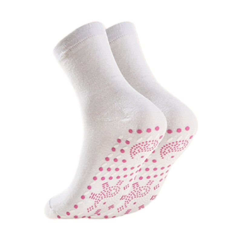 094C Self-heating Magnetic Socks Self Heated Socks Tour Magnetic Therapy Comfortable: White