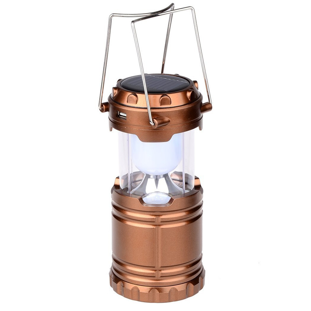 Solar Charger Camping Lantaarn Lamp Led Outdoor Verlichting Vouwen Kamp Tent Lamp Usb Oplaadbare Lantaarn Emergency Lamp