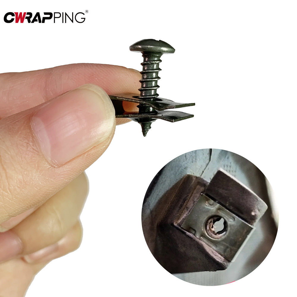 Clip de sujeción para coche, , herramienta de Clip de tornillo de Metal tipo U para bandeja inferior de motor, protector contra salpicaduras, tornillo de parachoques, accesorios para coche