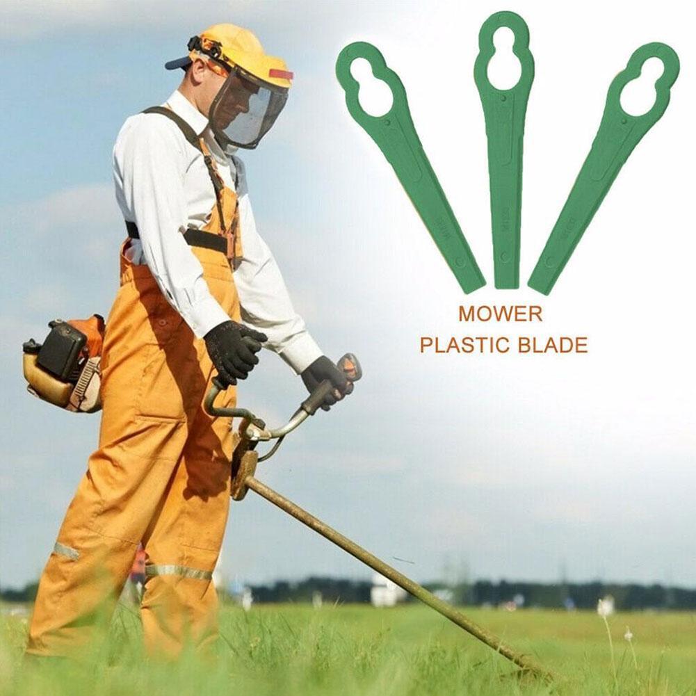 100pcs Plastic Blade Cutter Replace For Trimmer Garden Lawn Mower Strimmer Blade Stihl-PolyCut 2-2 Cordless Grass Garden Crop