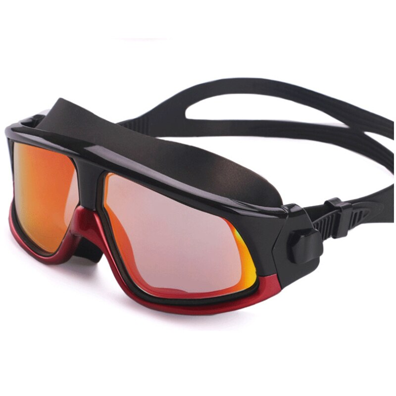 Swimming Goggles Comfortable Silicone Large Frame Swim Glasses Anti-Fog UV Men Women Swim Mask Waterproof