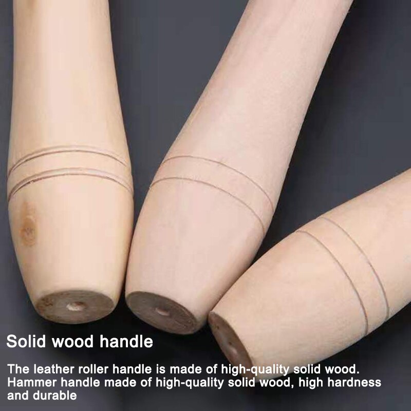 Leather Roller Metal Tool Roller Edge Holder Glue the inside and squeeze the bubble flattening Flattening tool Size 26/60/100mm