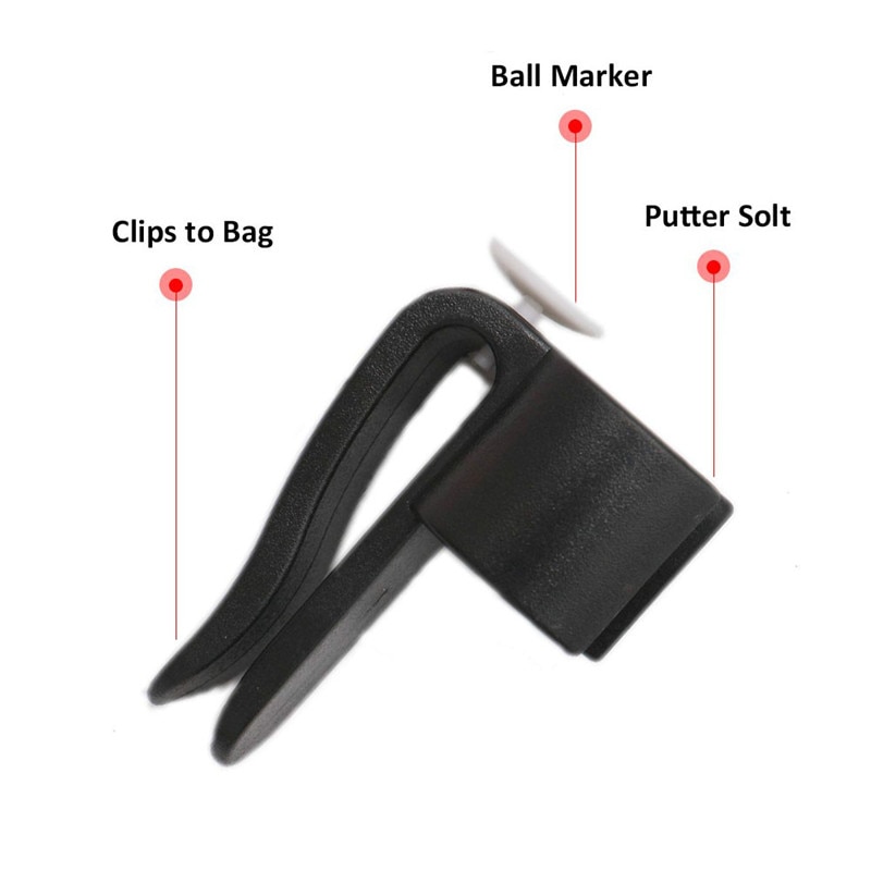 3 pcs Golf Bag Clip On Putter Putting Organizer Club Durable Clamp Holder Golf Bag Putter Holder Outdoor Tools