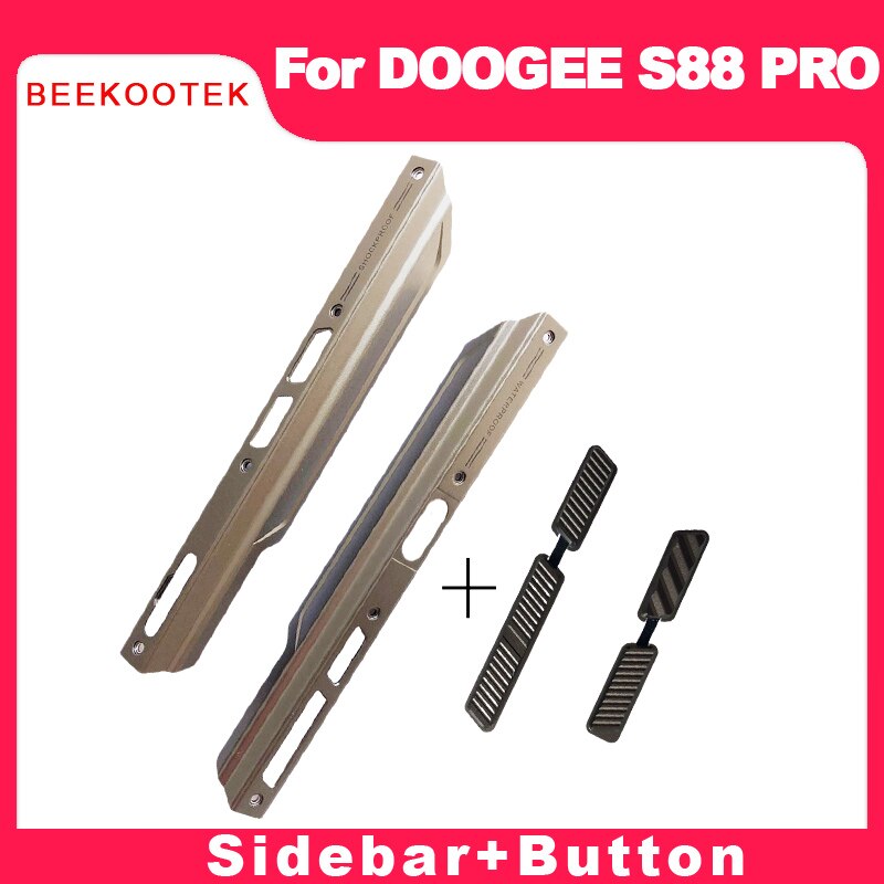 Behuizing Een Frontale Shell Midden Side Metalen Frame Behuizingen Case Midden + Power Volume Sos Knop Reparatie Onderdelen Voor doogee S88 Pro: button and sidebar