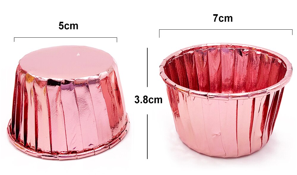 50 stk/pakke 9 farver muffin cupcake liner kage indpakning bagning kop bakke sag kage papir kopper wienerbrød værktøj festartikler