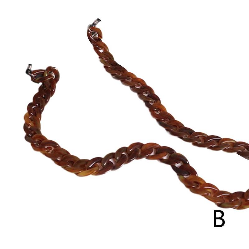 Vintage leopard anti-halk akryl solglasögon kedja dam herr glasögon kedjor läsglasögon kedja glasögon korthållare lanyard