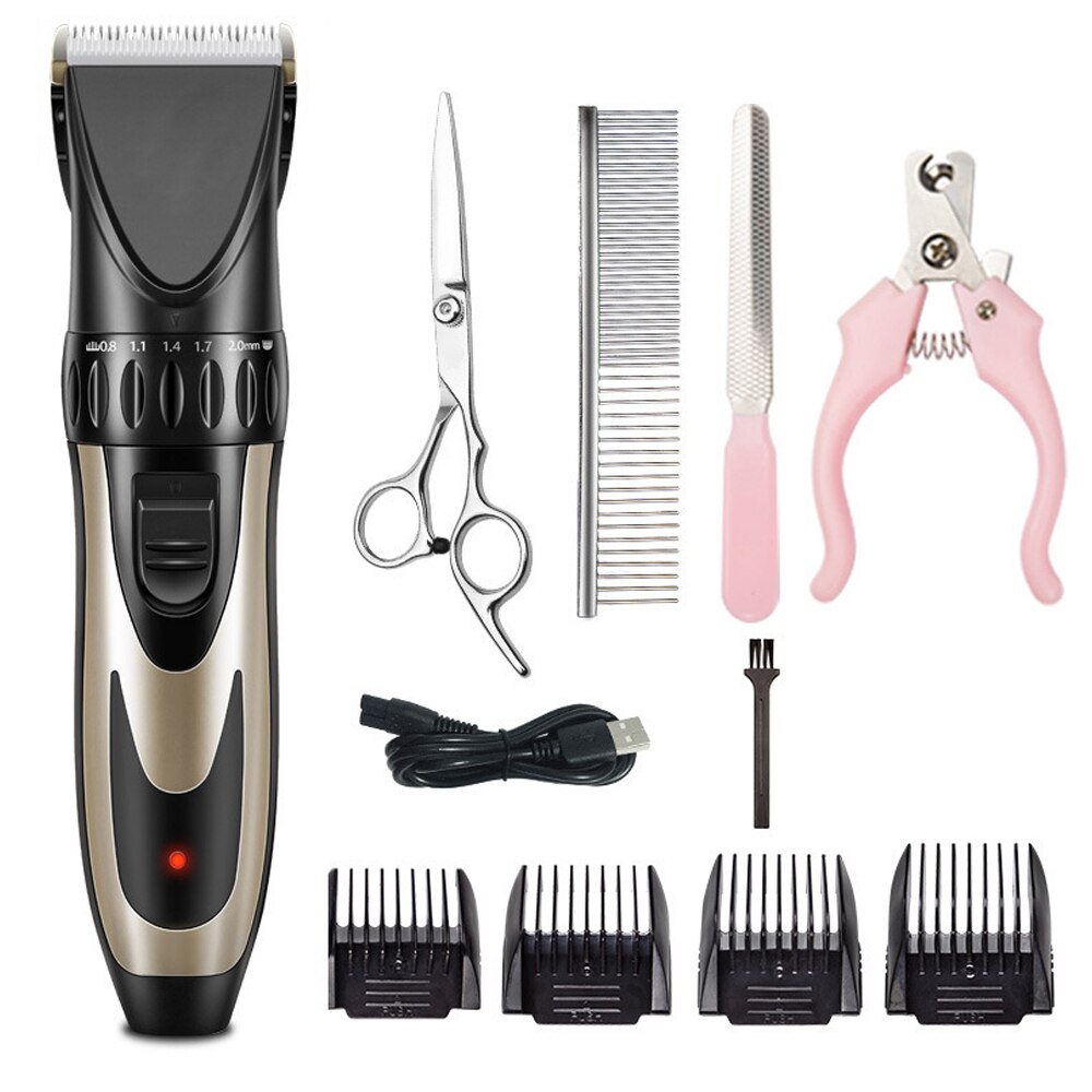 Hond Haar Trimmer Elektrische Huisdier Professionele Grooming Machine Tool Usb Oplaadbare Scheerapparaten Haar Snijder Kat Hond Kapsel Clipper