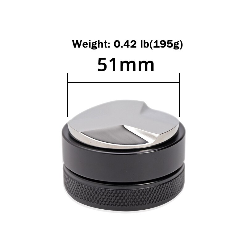 Barista Espresso Sabotage Flat Base, Siliconen Koffie Tamper Mat (51/53/58Mm): 3 Angled 51mm