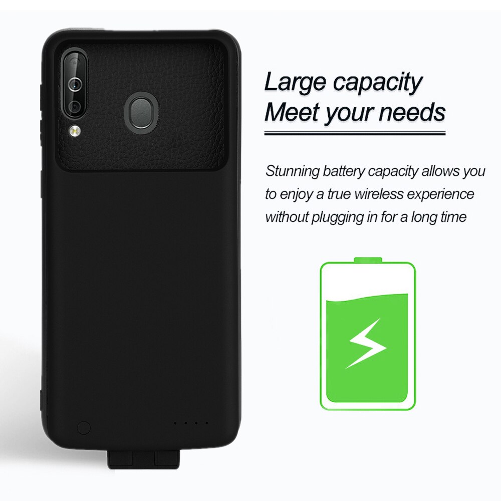 Funda magnética para cargador de batería para Samsung Galaxy A20, funda para banco de energía, cubierta de carga de batería de 5000mAh para Samsung A30