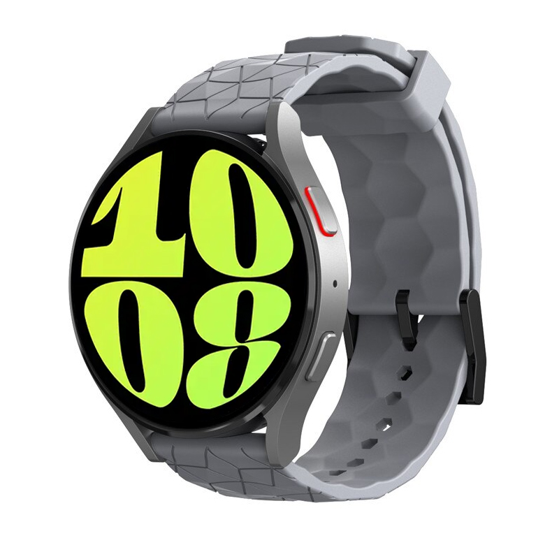 Silicone Strap for Samsung Galaxy Watch 6 44mm 40mm 20/22mm Football Pattern Sport Band Bracelet Galaxy Watch 6 classic 43 47mm: Blue White / 20mm