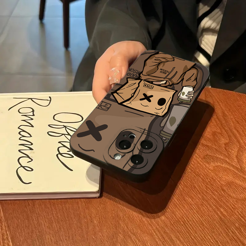 Hülle für iPhone 16 Hüllen iPhone 13 Hüllen Papiermann Muster Handyhülle für iPhone 15 Pro Max 14 12 11 XS X 7 8 Plus SE Abdeckung