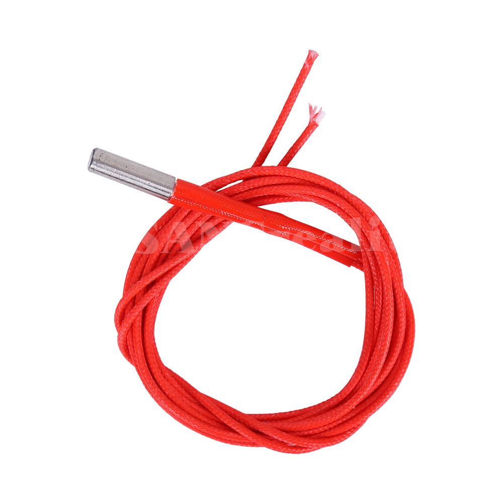 10 unids/pack Hotend 12V/24V 40W calentador rojo cartucho extrusor calentador + 100K NTC 3950K termistor para Ender 3 Pro piezas de impresora 3D