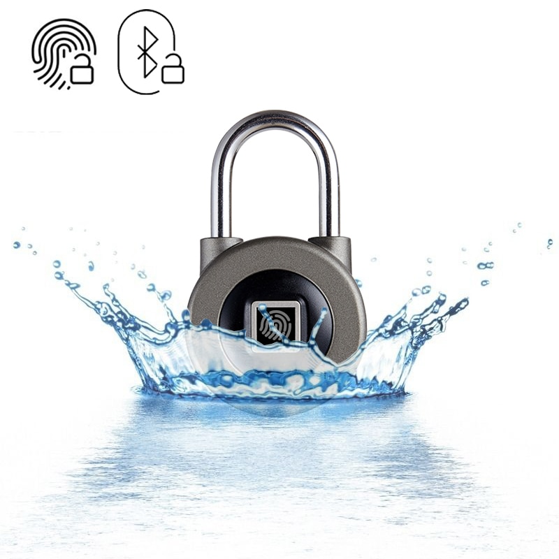 Smart Bluetooth Padlock Fingerprint and Phone APP Unlock Waterproof IP66 Security Door Lock For Luggage/Cabinet/Drawer/Bike M3