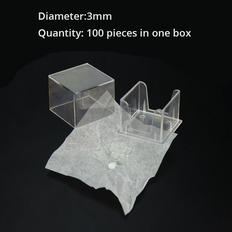 3 4 5 6 8mm Round Microscope Glass Slide Cover Slips Blank Slides Coverslip Thickness 0.13 - 0.17mm 1 Box 100pcs: 3mm