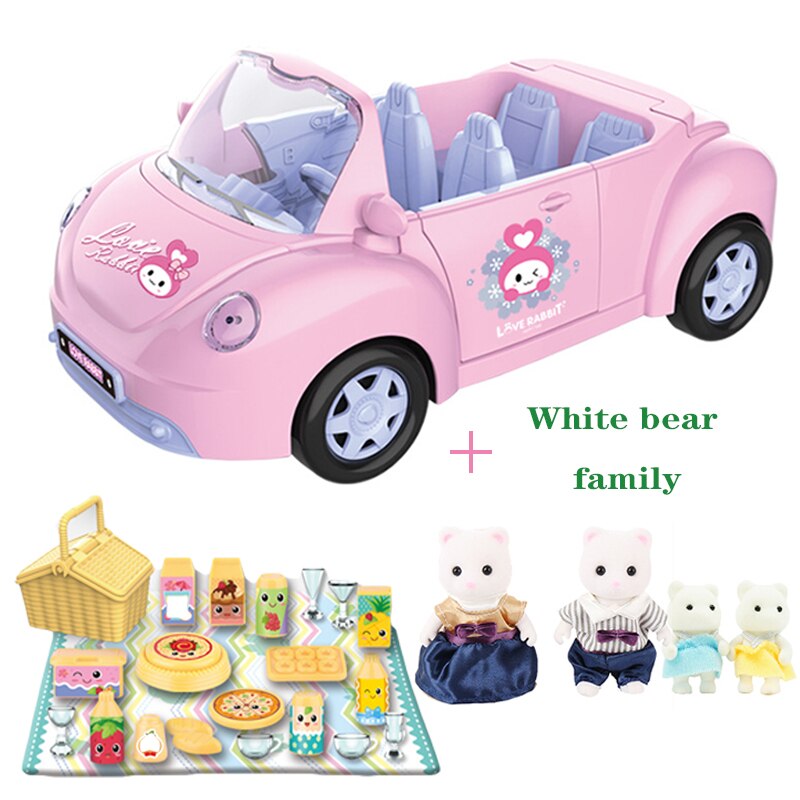 Children's Birthday Simulation Play House Toy Convertible Sliding Car Rabbit Family Ho Package Toy Halloween: 8806-1-G03-K03