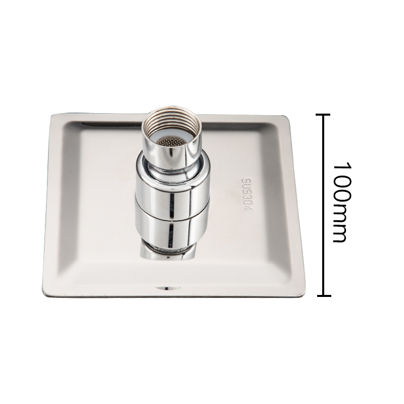 GAPPO okrągły i kwadratowy prysznic ze stali nierdzewnej prysznic deszczowy chrom wysokociśnieniowy ultra-cienki prysznic kran Ducha