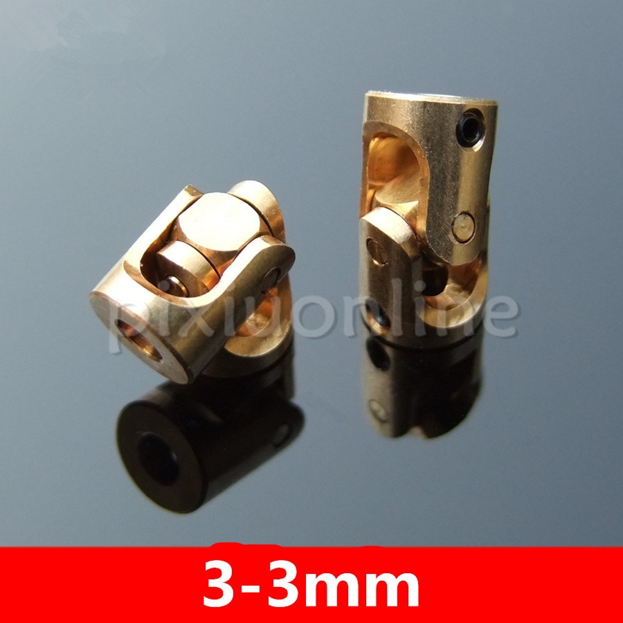 1suit K944b Brass Universal Joints 3-3mm Micro U-joint with Wrench and Screw Model Car Making Russia