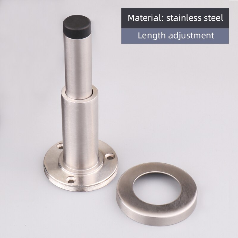 Di rame puro tampone idraulico muto arresto di portello pesante-dovere porta di aspirazione della parete pavimento-montato paraurti non-magnetico porta tocco hardware: Length adjustment