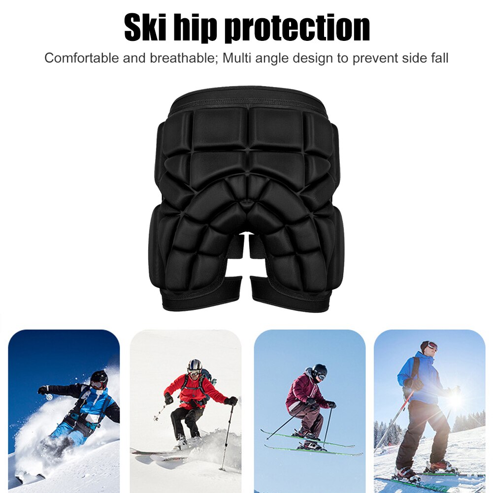 Pantalones cortos de protección Unisex para Motocross, almohadilla para el trasero de la cadera al aire libre para deportes extremos, almohadillas protectoras gruesas para esquí y snowboard