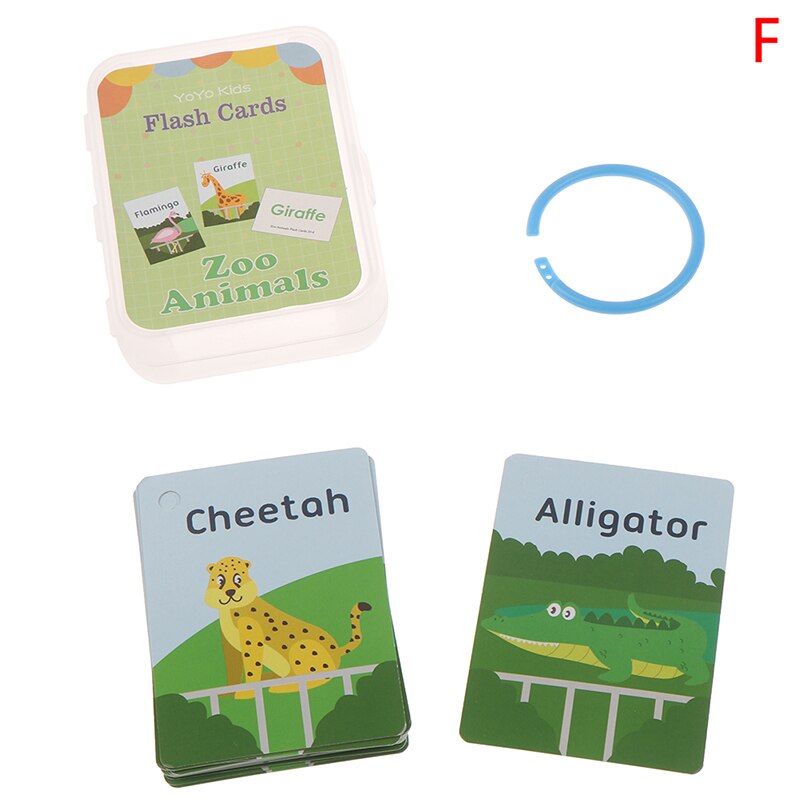 Handgeschreven montessori 26 letters engels flashcard vroege ontwikkeling educatief speelgoed voor kinderen kind met gesp: F