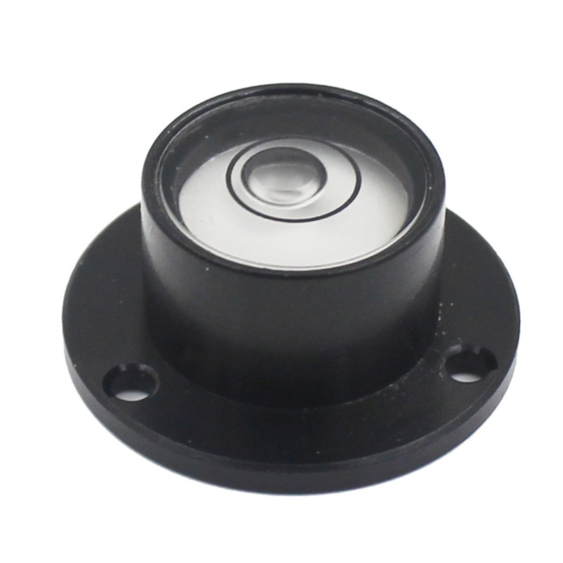 Haccury vaterpas boble hætteglas runde boble niveauer metal flange niveau måleinstrument størrelse 25.5 x 16.5 x 11.5mm