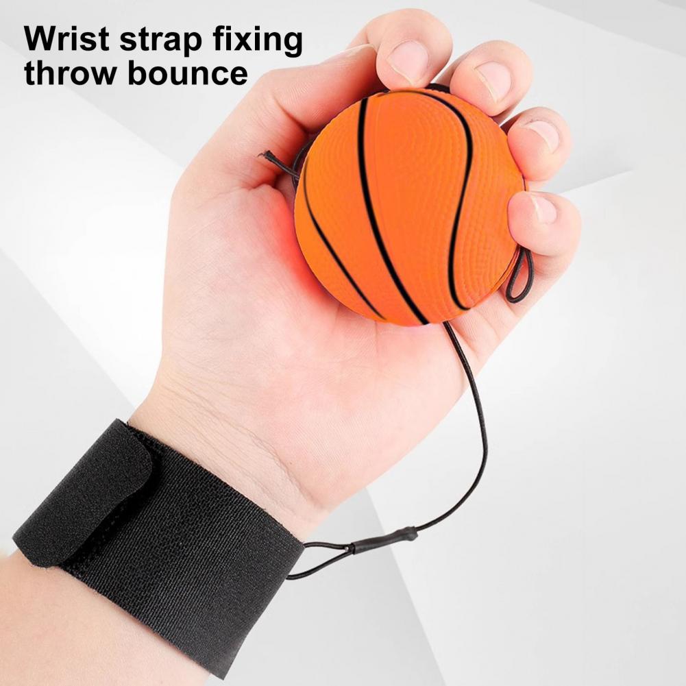 Handgelenk-Rücklaufball, Gummi-Sportball mit Handschlaufe, Rebound, Hüpfball, Spielzeug, Basketball, Baseball, Fußbälle, Armband-Spielzeug