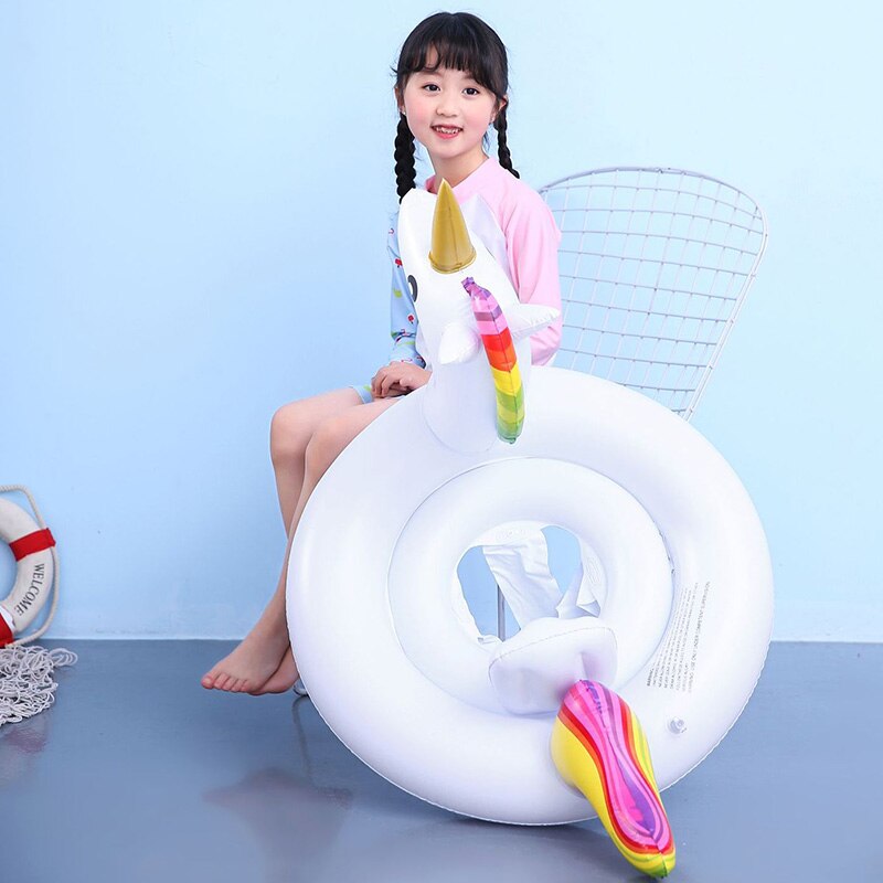 Mandlin Kinderen Zwemmen Ring Eenhoorn Vorm Zwembad Float Swimring Zwemmen Float Tube Cirkel Zwembad Zomer Party Zwembad Speelgoed