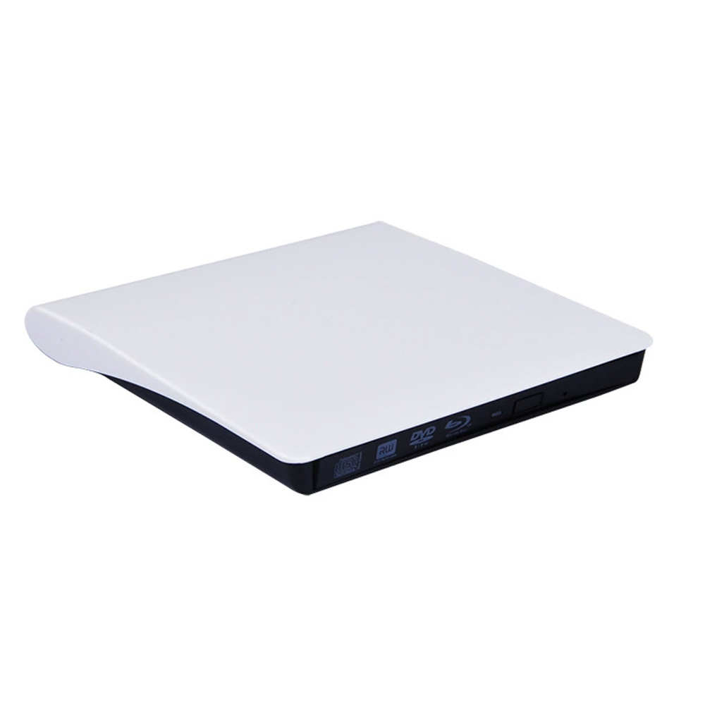 Byscoon External DVD Drive for Laptop PC CD Player USB 3.0 Optical Drive CD Burner Compatible with Windows 10 11 Linux Mac OS: WHITE