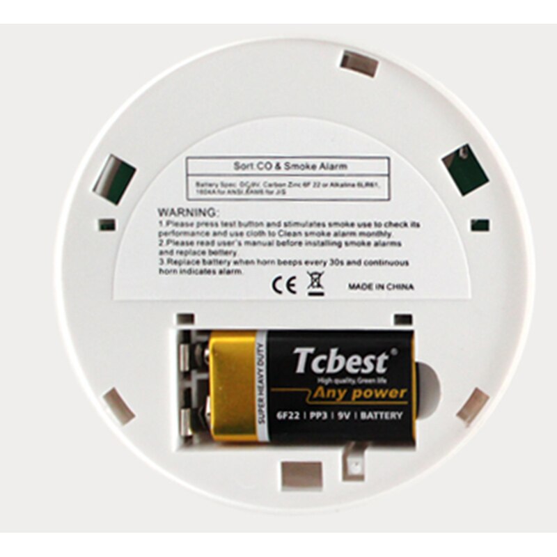 Uafhængig alarm røg brand følsom detektor hjem sikkerhed trådløs alarm røgalarm sensor brand udstyr