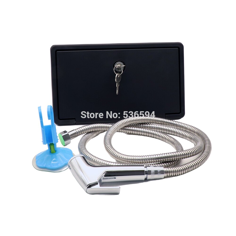 Kit de caja de ducha Exterior para RV, grifo de ducha Exterior con cerradura, para vehículos al aire libre